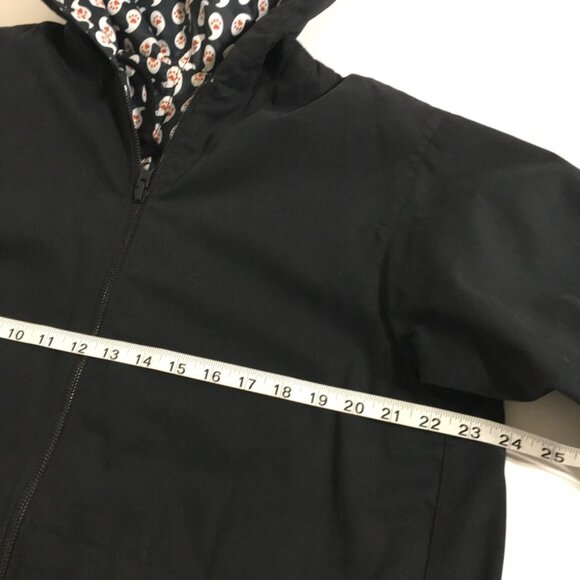 Paul & Joe Sister Reversible Hooded Jacket Zip Up Black Womens 38 - Picture 13 of 16